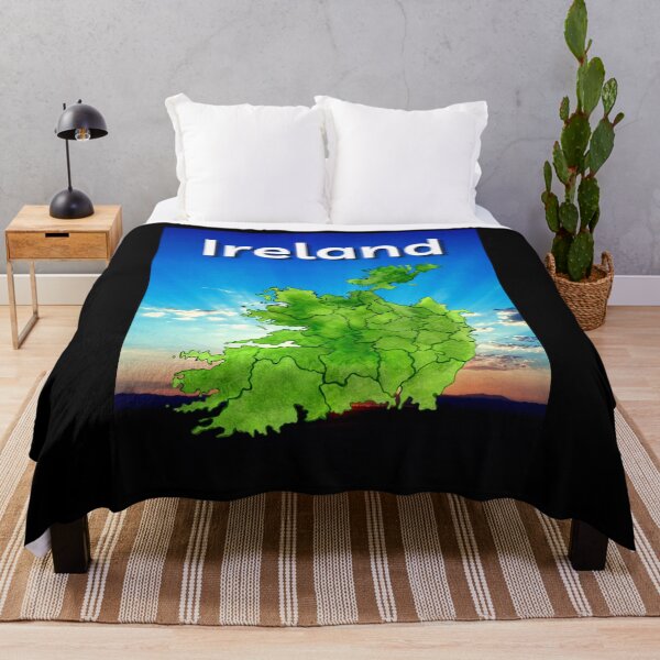 Item preview, Ireland Map Sunrise Background designed and sold by IrishPOD.