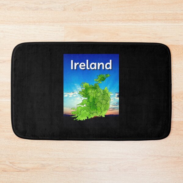 Item preview, Ireland Map Sunrise Background designed and sold by IrishPOD.