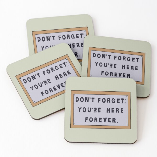 Item preview, dont forget youre here forever simpsons sign designed and sold by Espinoza93.