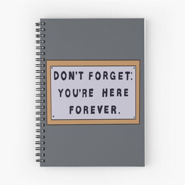 Item preview, dont forget youre here forever simpsons sign designed and sold by Espinoza93.