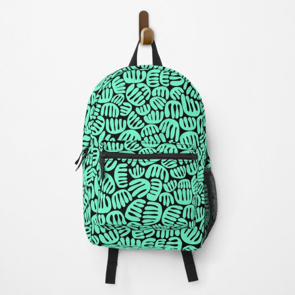 Item preview, Abstract Shapes 301122 - Turquoise on Black designed and sold by Artberry.