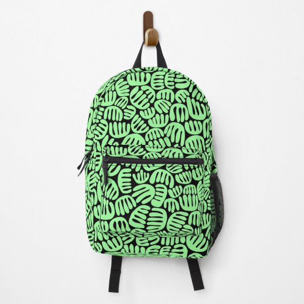 Item preview, Abstract Shapes 301122 - Mint Green on Black designed and sold by Artberry.