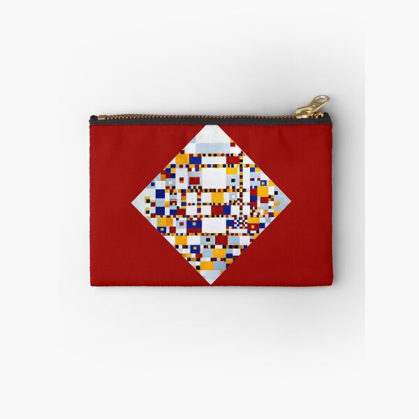 Item preview, Mondrian Victory Boogie Woogie Neo-Plasticism Abstract Art Red Background designed and sold by Brasilia.