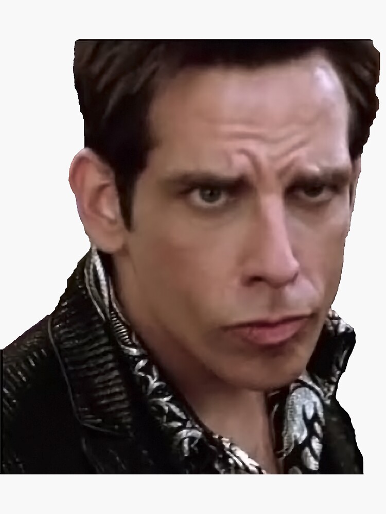 "Zoolander Stare" Sticker for Sale by JoosyBear Redbubble