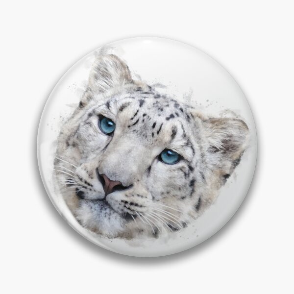 Item preview, Snow Leopard Watercolour Artwork designed and sold by Typeglyphs.