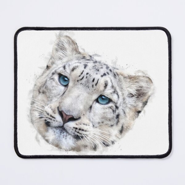 Item preview, Snow Leopard Watercolour Artwork designed and sold by Typeglyphs.
