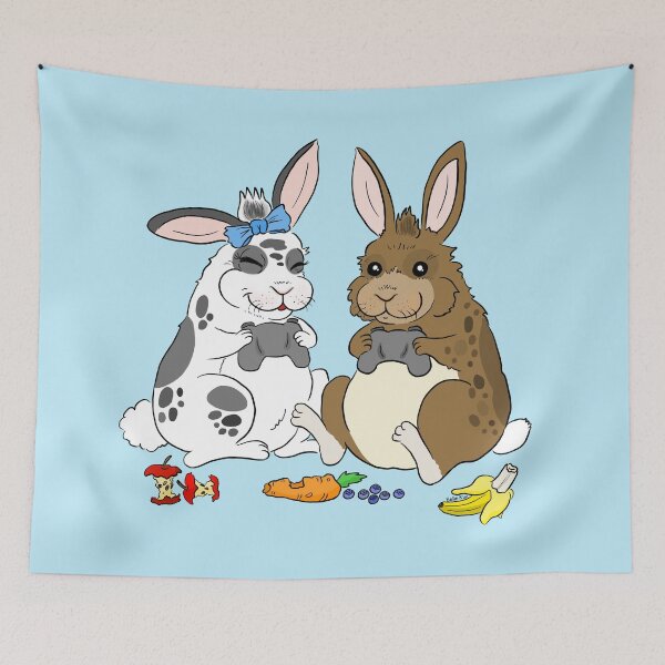 Item preview, Bunny gamer couples designed and sold by doodletokki.