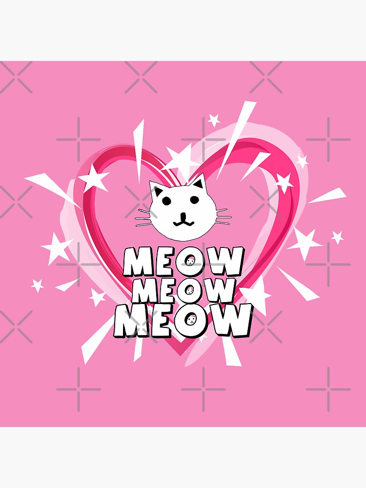 Meow Meow Meow Kitty Song Heart Motif 2023 by RedHeat