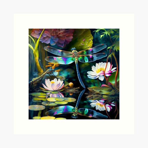 Item preview, Lily Pond Dragonfly designed and sold by hopeinbeauty.