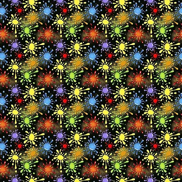 Artwork thumbnail, Color Splats Pattern by Gotcha29
