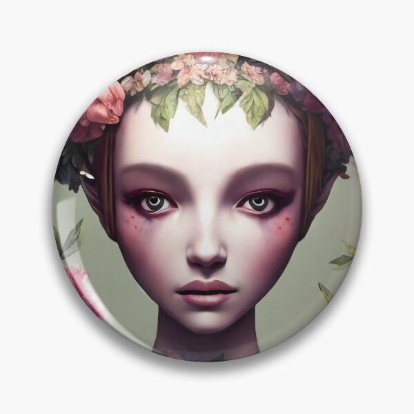 Item preview, Zaynab Flowery Girl Portrait  designed and sold by Kamiri.