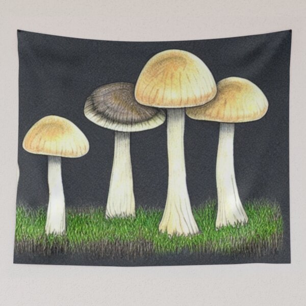 Item preview, Mushrooms Painted designed and sold by SquishStitches.