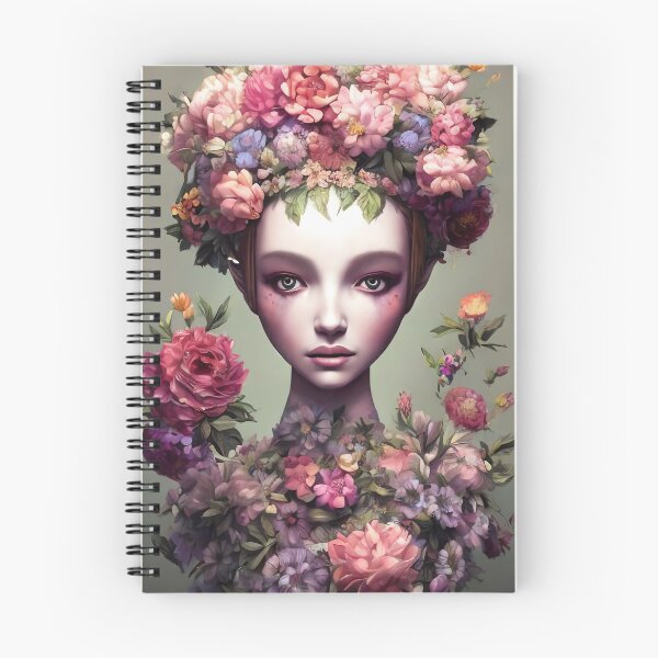 Item preview, Zaynab Flowery Girl Portrait  designed and sold by Kamiri.
