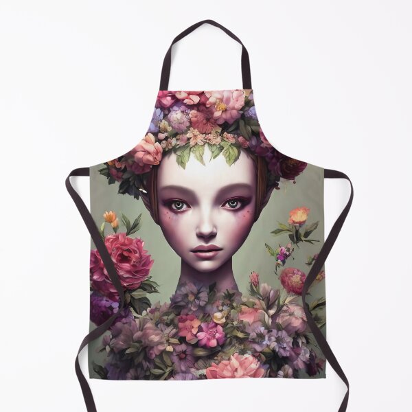 Item preview, Zaynab Flowery Girl Portrait designed and sold by Kamiri.