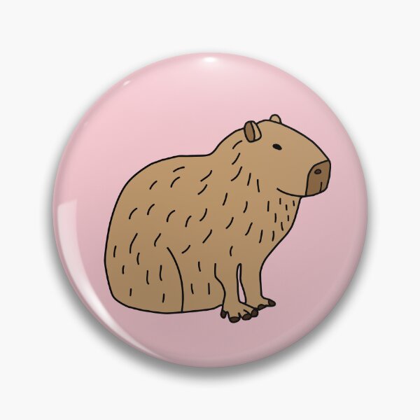 Item preview, Brown Capybara Sitting Down designed and sold by Softsi.
