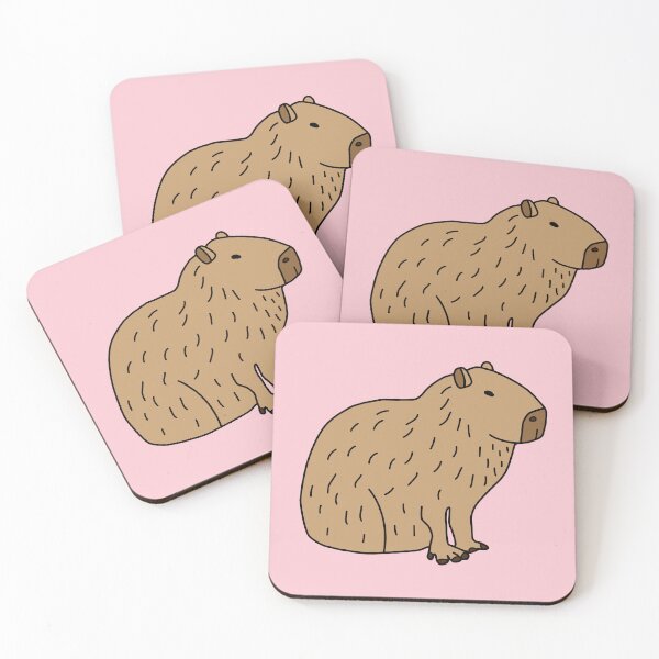Item preview, Brown Capybara Sitting Down designed and sold by Softsi.