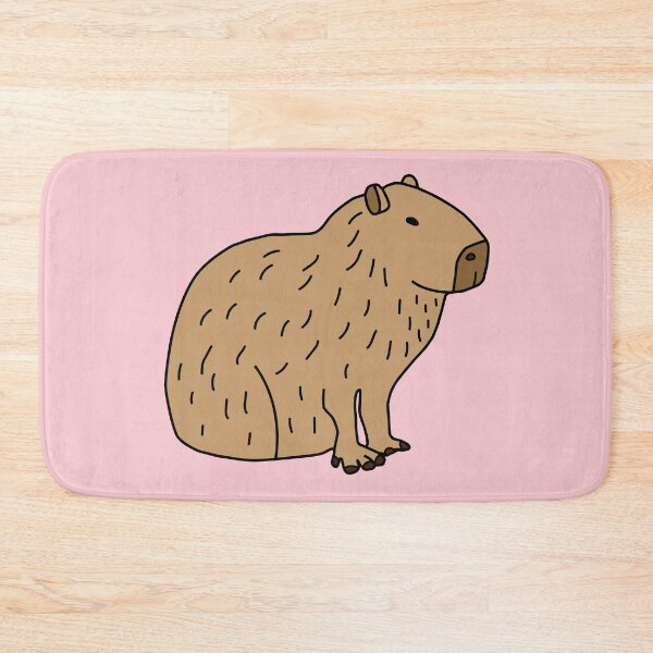 Item preview, Brown Capybara Sitting Down designed and sold by Softsi.
