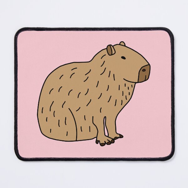 Item preview, Brown Capybara Sitting Down designed and sold by Softsi.