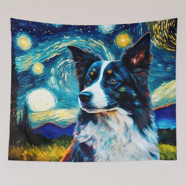 Item preview, Border Collie Starry Night, Beautiful Border Collie  designed and sold by Orianah.