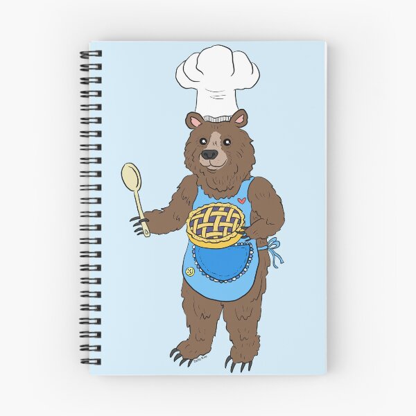 Item preview, Grizzly bear baking designed and sold by doodletokki.
