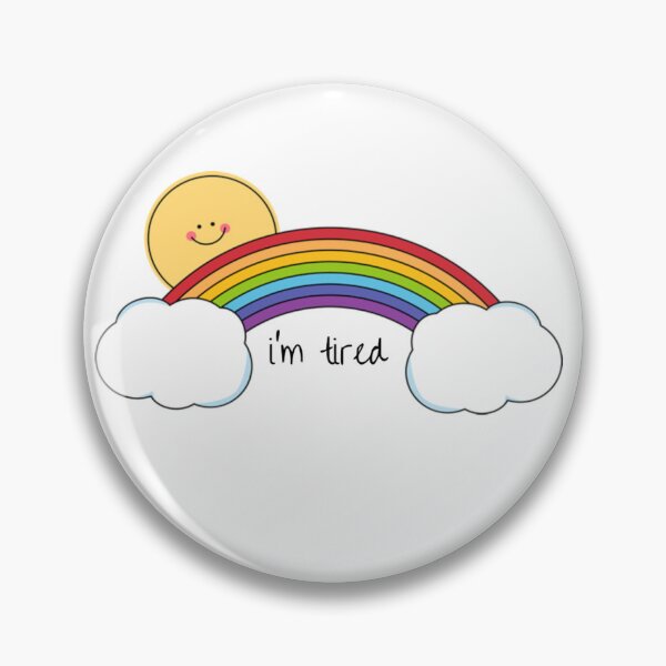 Item preview, I'm tired rainbow designed and sold by KorokShop.