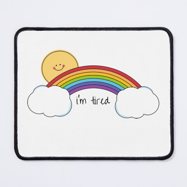 Item preview, I'm tired rainbow designed and sold by KorokShop.