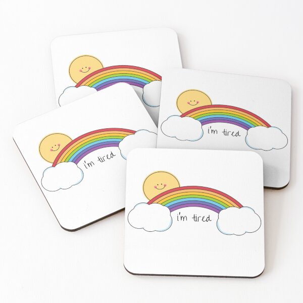 Item preview, I'm tired rainbow designed and sold by KorokShop.