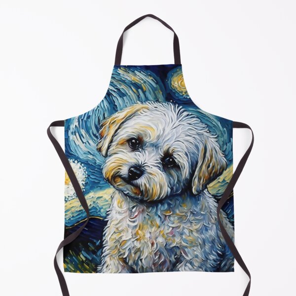 Item preview, Maltese Terrier Starry Night, Cute Maltese Terrier Puppy designed and sold by Orianah.