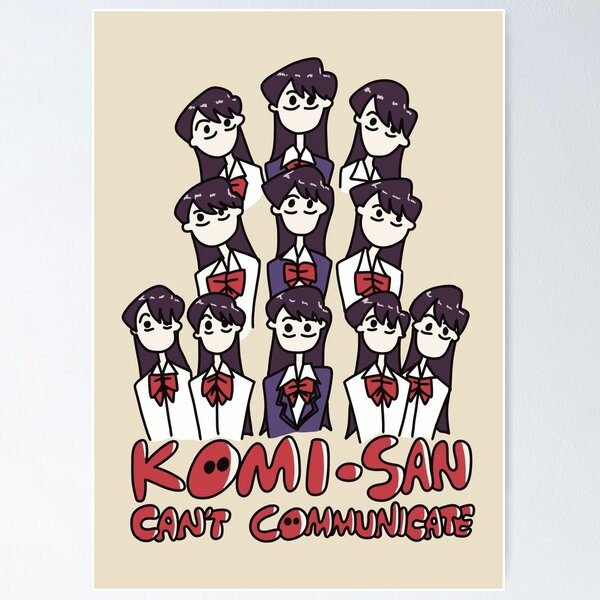 Komi-san Cat Ears Poster for Sale by darkerart