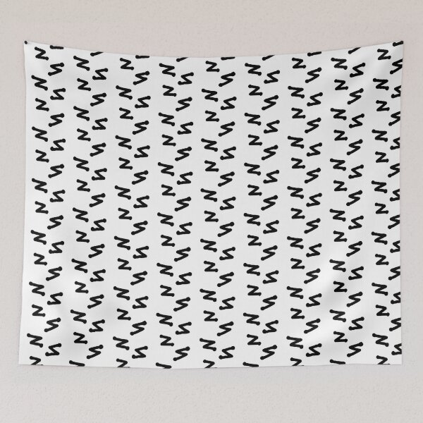 Item preview, Squiggly Lines(Black on White Background) designed and sold by Usagicollection.