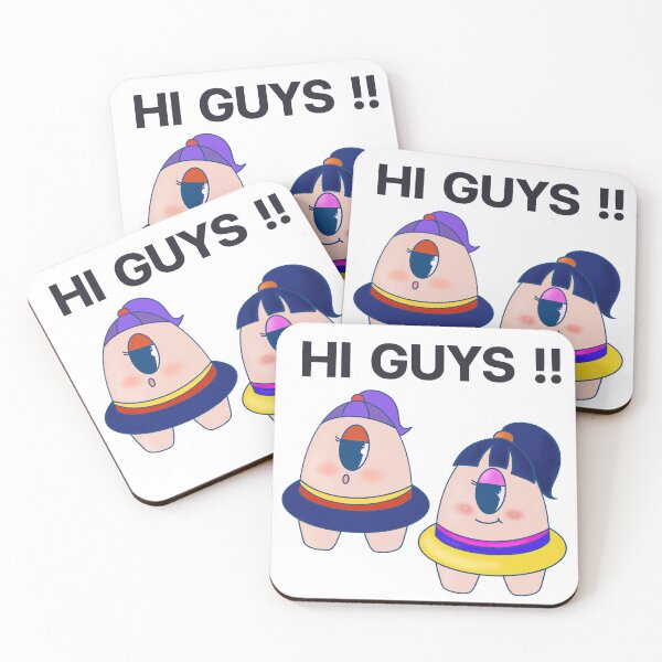 Item preview, cute moster hi guys  designed and sold by Itwodoodle97.