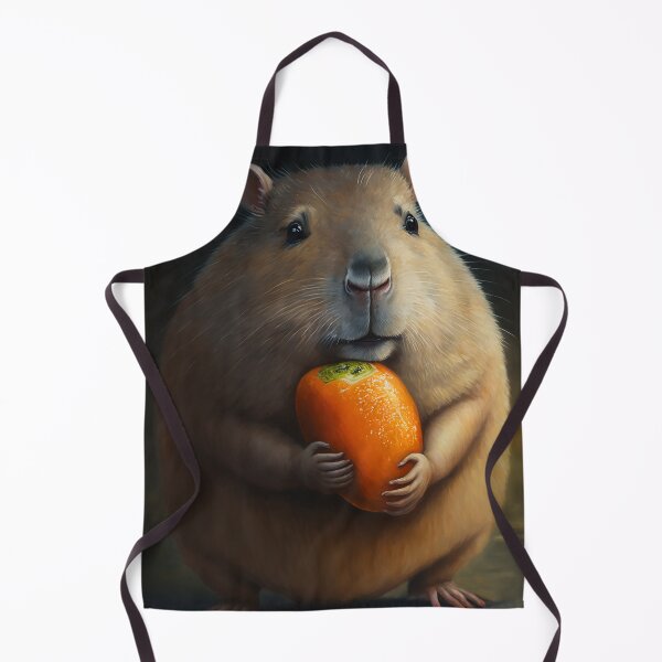 Item preview, Capybara Holding an Orange designed and sold by TortillaChief.