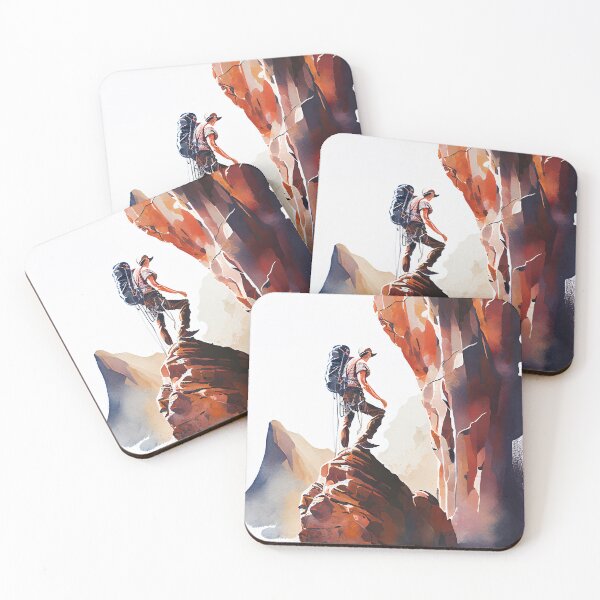 Item preview, Rock Climber Watercolor Painting designed and sold by TortillaChief.