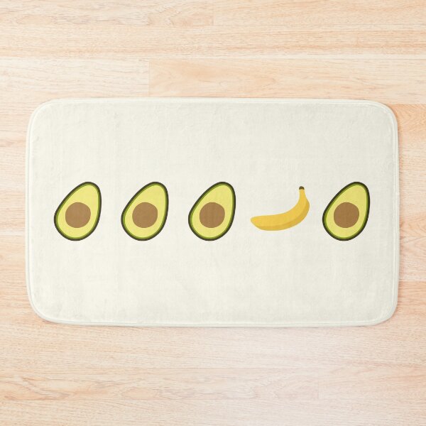 Item preview, Five middle objects avocado and banana pattern 2 designed and sold by LemonCreamyyyy.