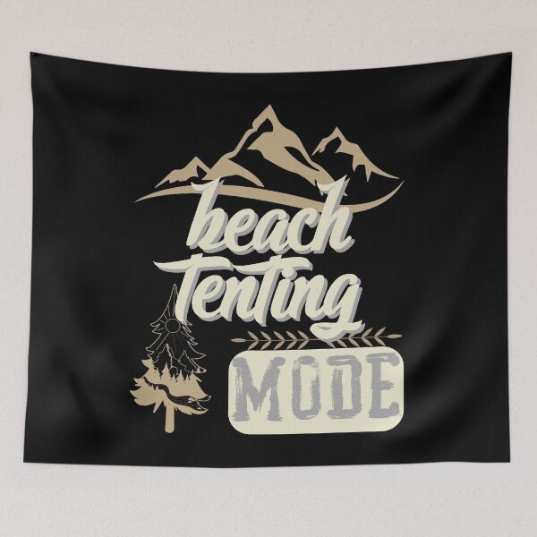 Item preview, beach tenting Mode, forest river sun inside tree pine designed and sold by movie-popcorn.