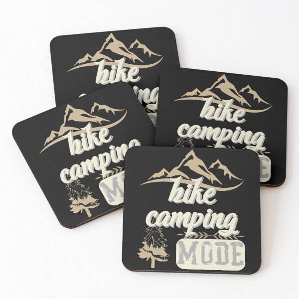 Item preview, bike camping Mode, forest river sun inside tree pine designed and sold by movie-popcorn.