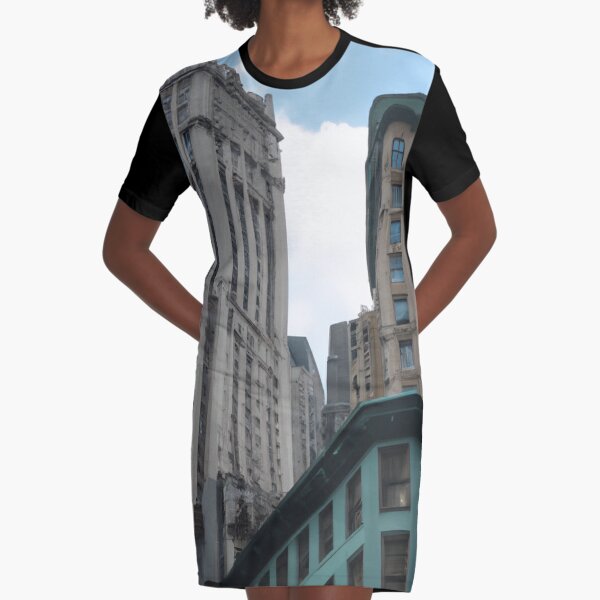New York is the city of contrasts Graphic T-Shirt Dress