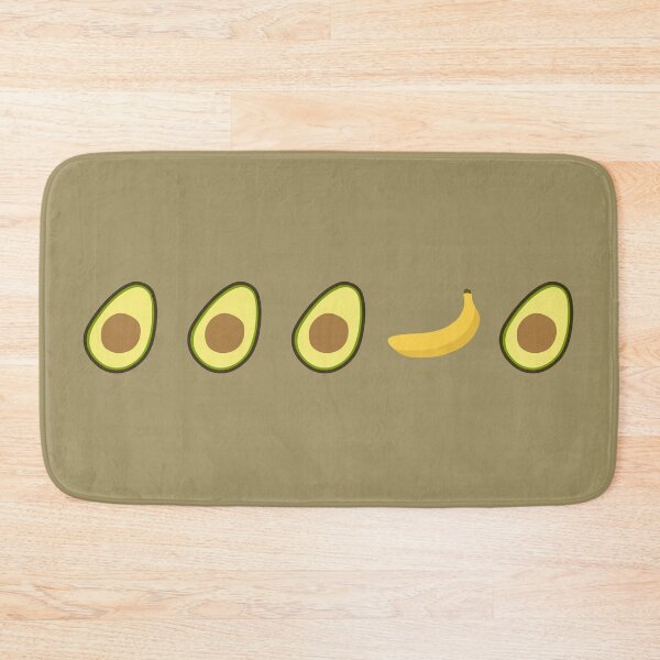 Item preview, Five middle objects avocado and banana pattern 4 designed and sold by LemonCreamyyyy.