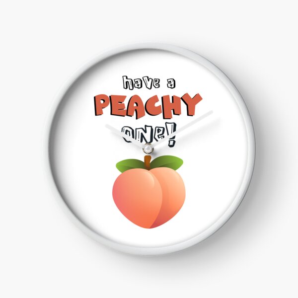 Item preview, Have a PEACHY Birthday!! Cool Birthday Word Pun designed and sold by JuxtaJoy Studios.