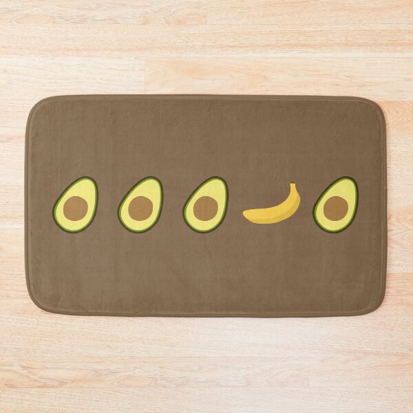 Item preview, Five middle objects avocado and banana pattern 7 designed and sold by LemonCreamyyyy.