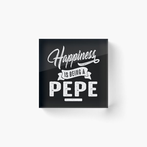 Happiness Pepe Acrylic Block