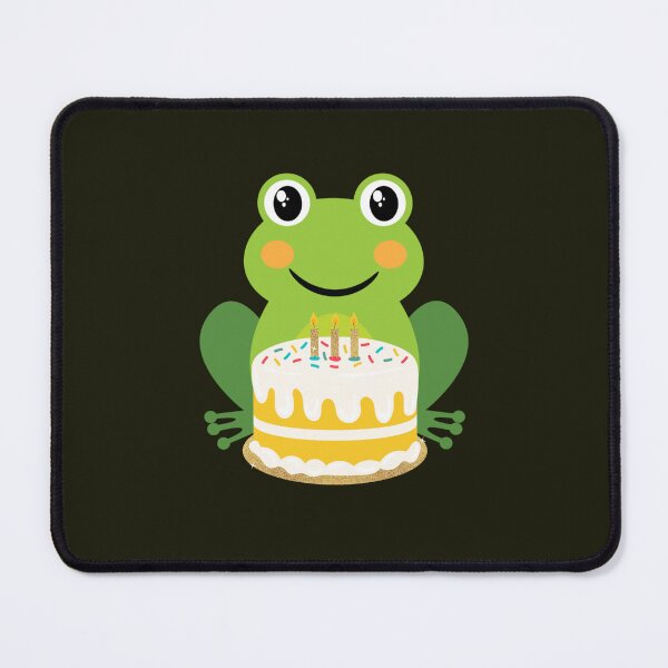 Item preview, Frog With Birthday Cake designed and sold by TheCatmeow2000.