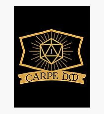 Carpe DM Dungeon Master Dungeons and Dragons Inspired - D&D Photographic Print