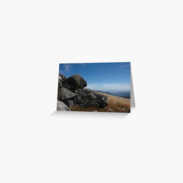 Mt Stirling summit - Victorian High Country Greeting Card