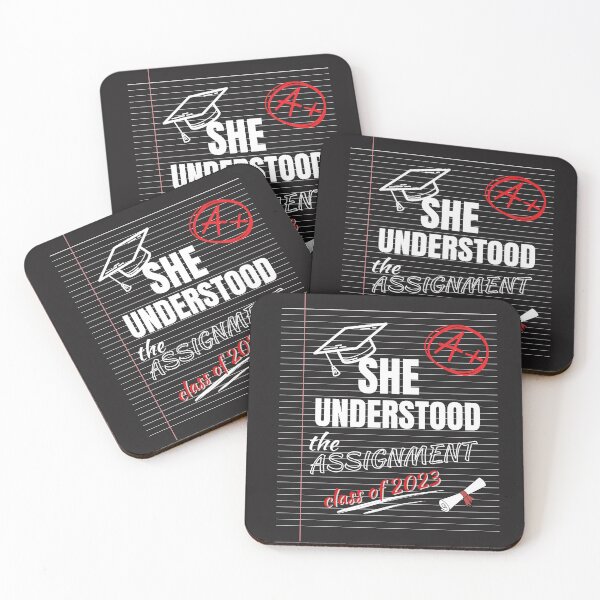Item preview, She understood the assignment class of 2023 | graduation day | senior 2023 designed and sold by Tanuja  Sharma.
