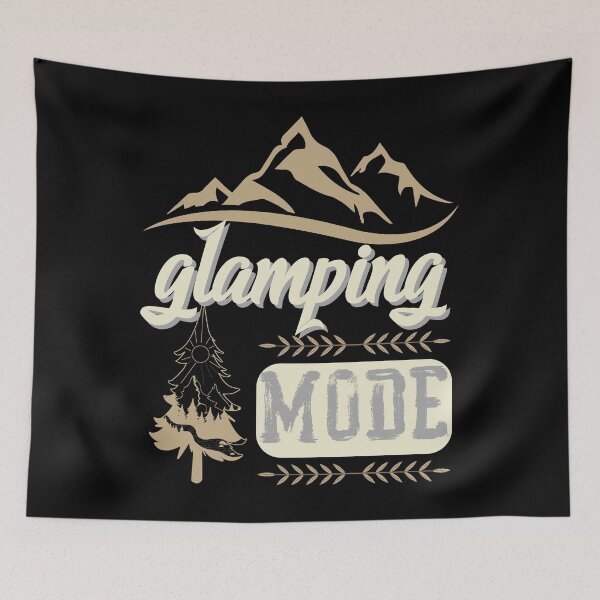 Item preview, glamping Mode, forest river sun inside tree pine designed and sold by movie-popcorn.