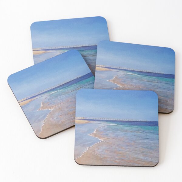 Item preview, Jetty in distance at Port Noarlunga designed and sold by ChristineDavisArt.
