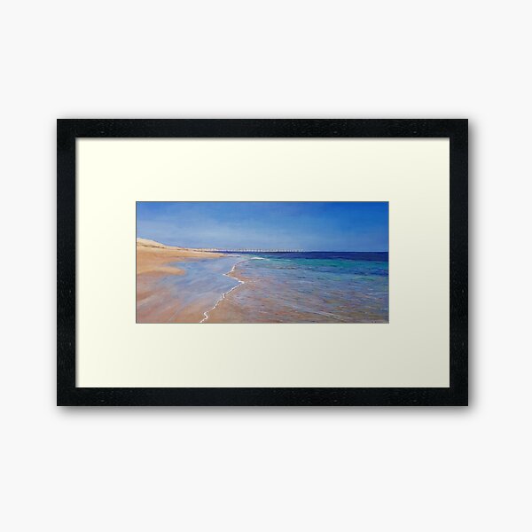 Item preview, Jetty in distance at Port Noarlunga designed and sold by ChristineDavisArt.