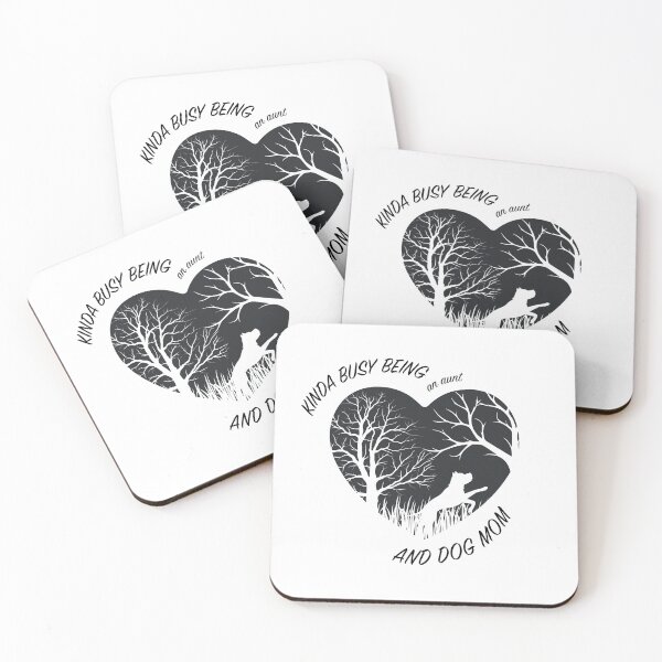 Item preview, Kinda Busy Being An Aunt And Dog Mom (black) designed and sold by OlivDesignsCo.