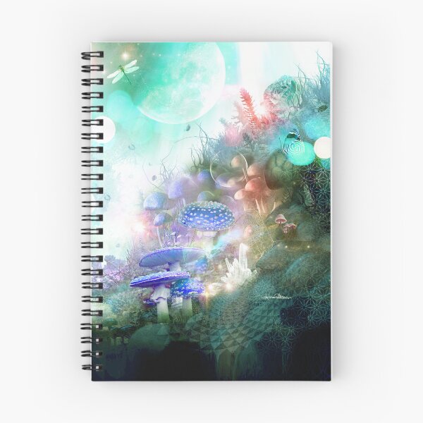 Item preview, Magic Mushrooms Cyan Underwater World designed and sold by MisprintArt.